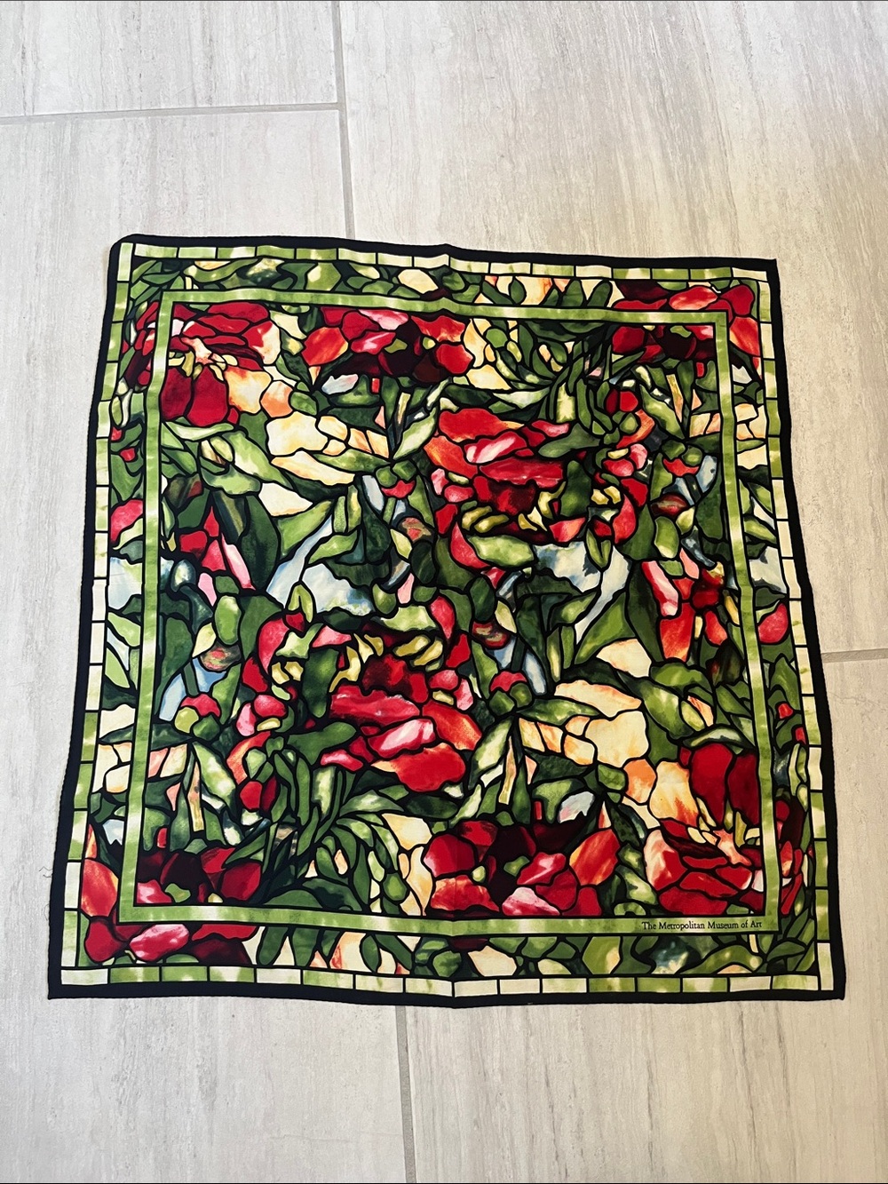 MOMA silk Tiffany window scarf